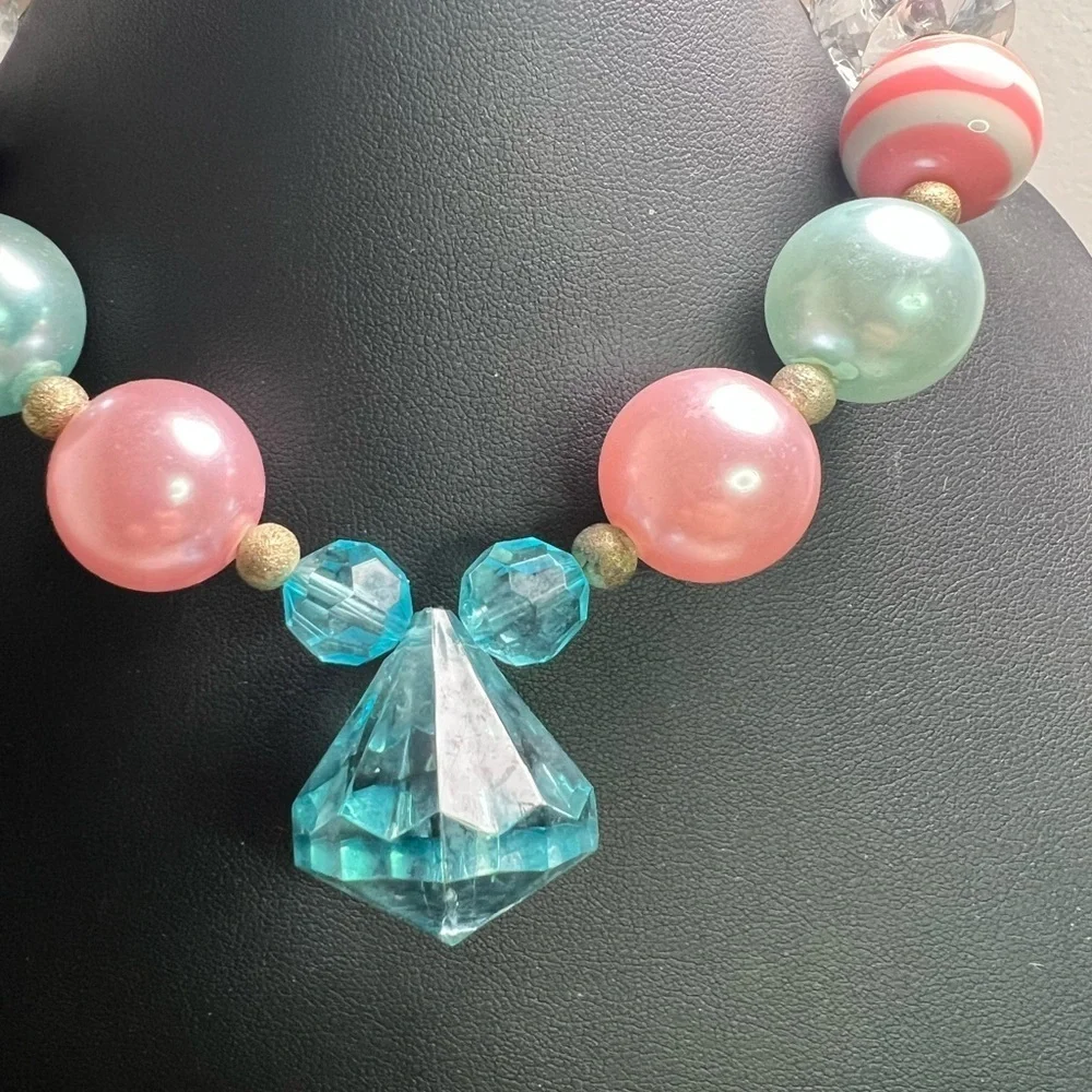 Colorful Kids Acrylic Beaded Necklace D13